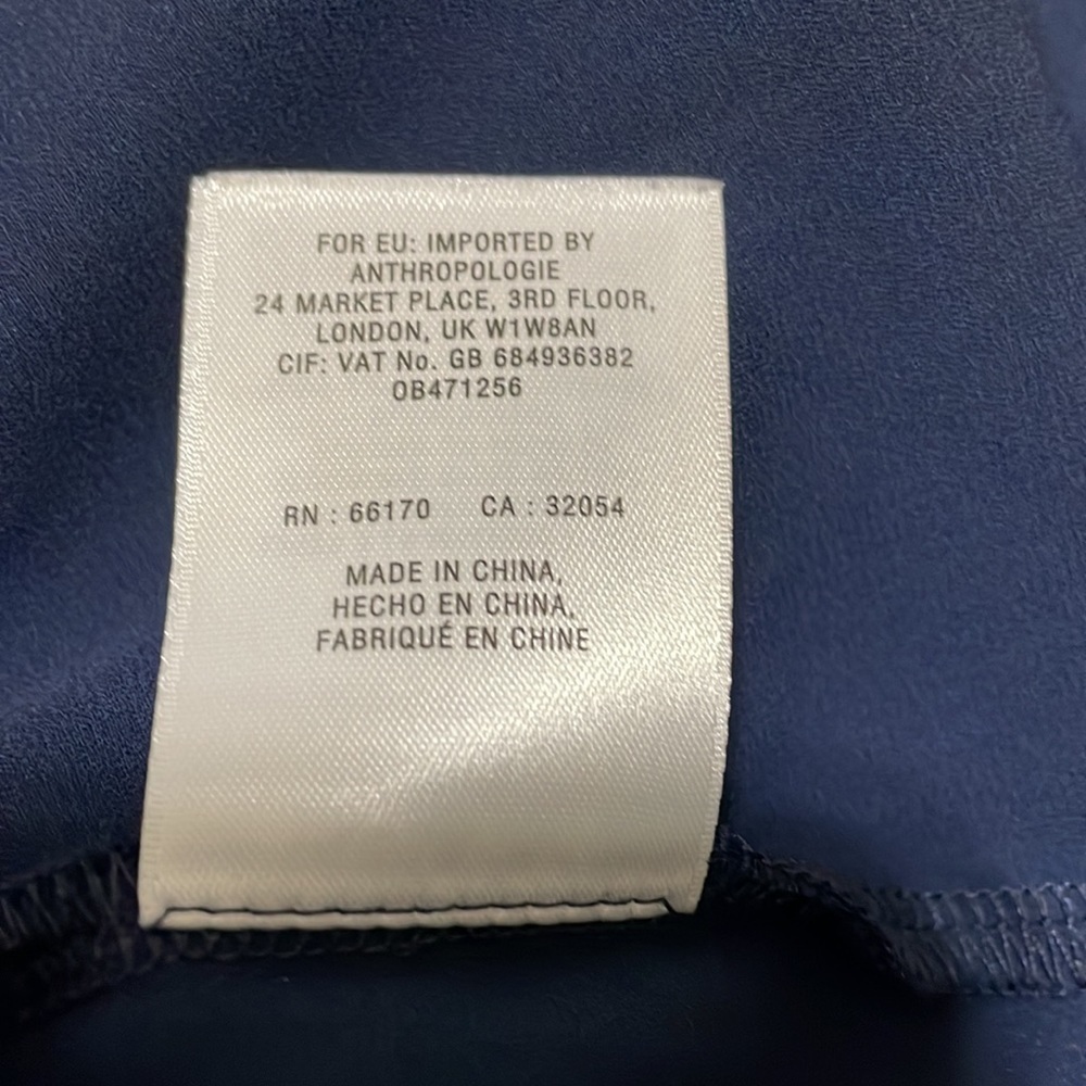 Anthropologie Deletta Layered Lila Tank‎ Navy Small - Picture 5 of 5